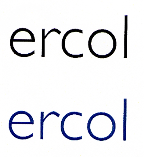 ERCOL — registered UK trademark image from the UK IPO